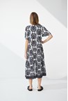 ELBA MAXI DRESS - black/whit